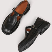 Women's Mary Jane Shoes Buckle Strap Round Toe Chunky Sole